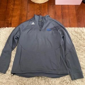 Large Grey Adidas UCLA Quarter Zip